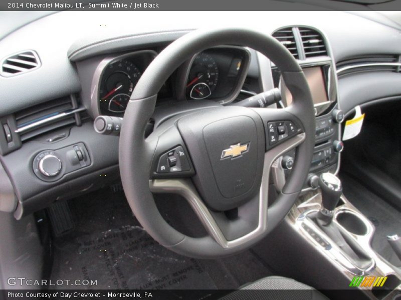 Summit White / Jet Black 2014 Chevrolet Malibu LT