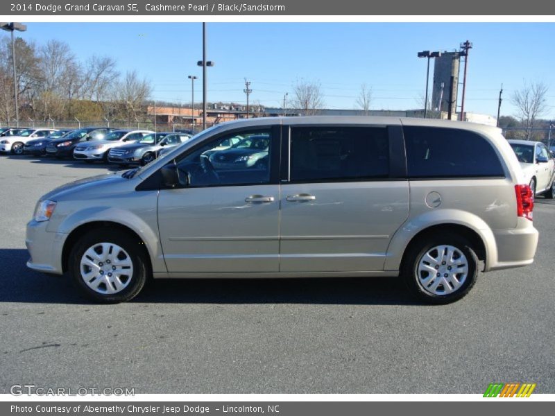 Cashmere Pearl / Black/Sandstorm 2014 Dodge Grand Caravan SE