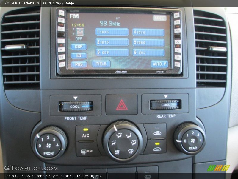 Controls of 2009 Sedona LX