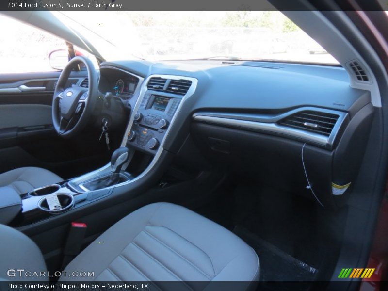Sunset / Earth Gray 2014 Ford Fusion S
