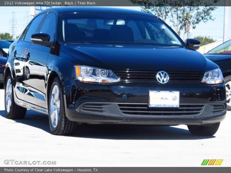 Black / Titan Black 2012 Volkswagen Jetta TDI Sedan