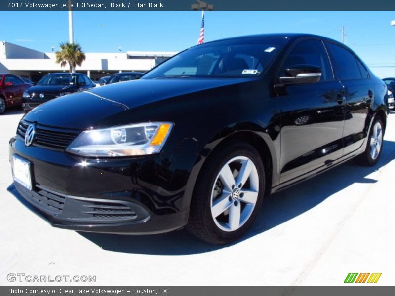 Black / Titan Black 2012 Volkswagen Jetta TDI Sedan