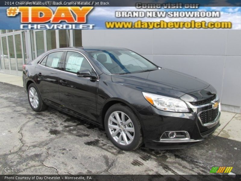 Black Granite Metallic / Jet Black 2014 Chevrolet Malibu LT