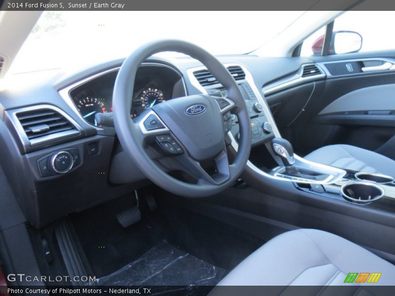 Sunset / Earth Gray 2014 Ford Fusion S