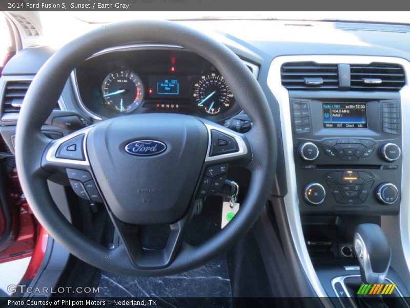 Sunset / Earth Gray 2014 Ford Fusion S