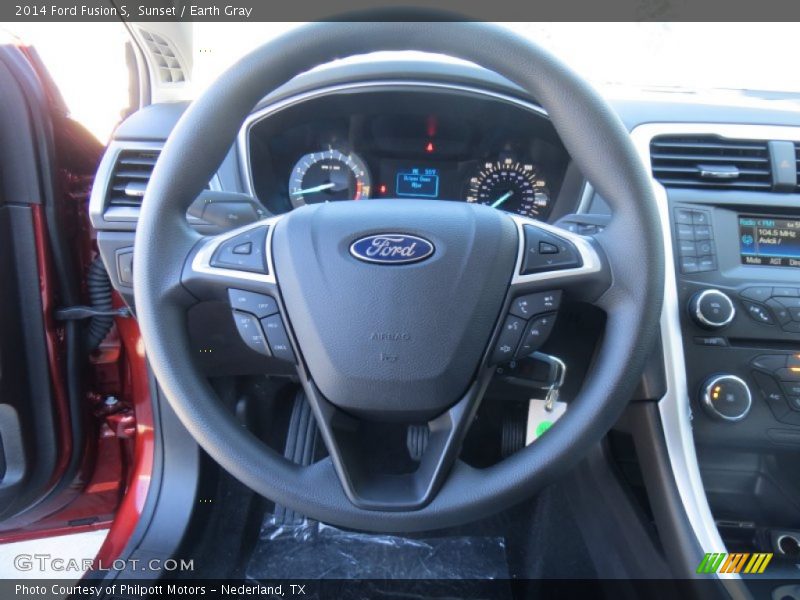 Sunset / Earth Gray 2014 Ford Fusion S