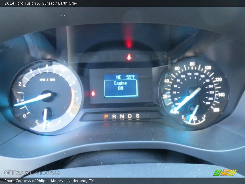 Sunset / Earth Gray 2014 Ford Fusion S