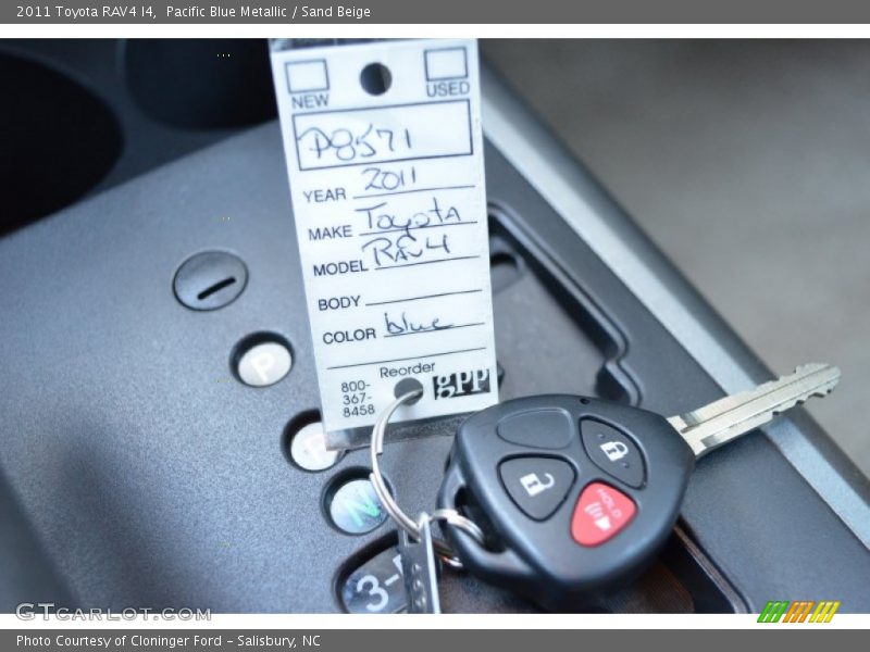 Pacific Blue Metallic / Sand Beige 2011 Toyota RAV4 I4