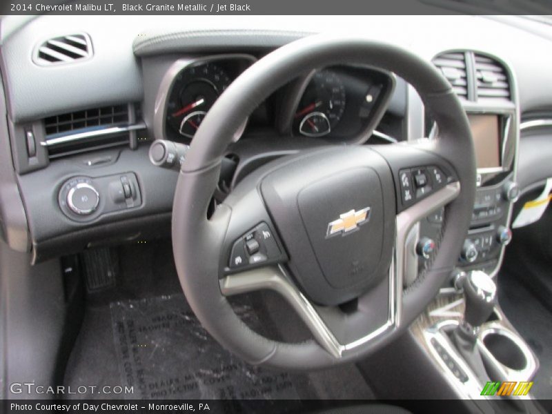 Black Granite Metallic / Jet Black 2014 Chevrolet Malibu LT