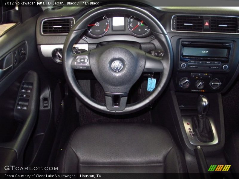 Black / Titan Black 2012 Volkswagen Jetta TDI Sedan