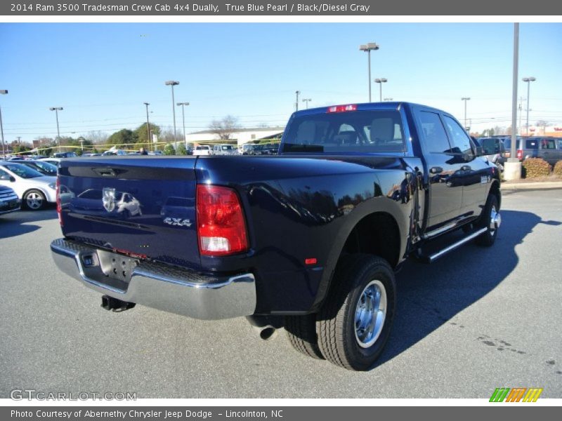 True Blue Pearl / Black/Diesel Gray 2014 Ram 3500 Tradesman Crew Cab 4x4 Dually