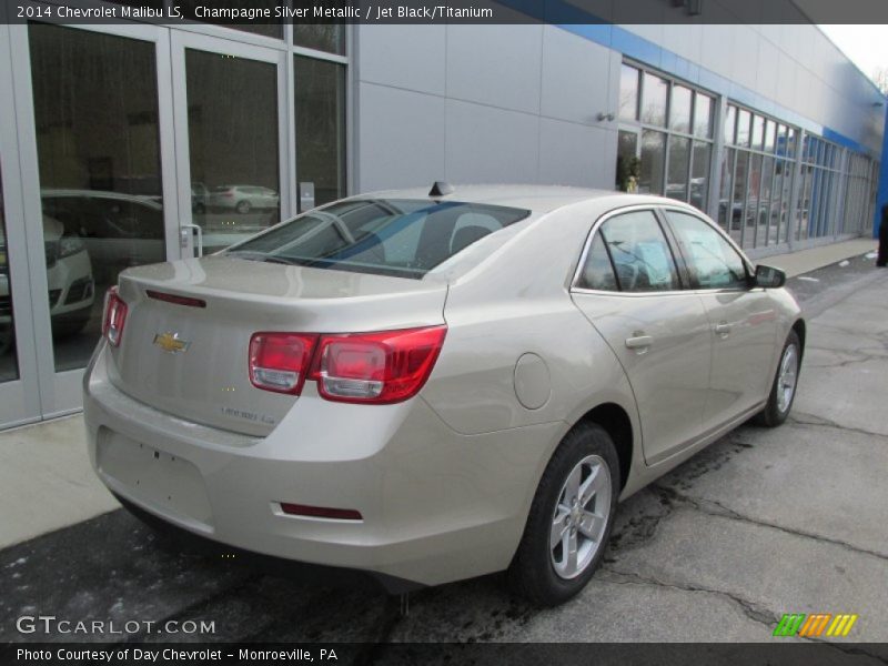 Champagne Silver Metallic / Jet Black/Titanium 2014 Chevrolet Malibu LS