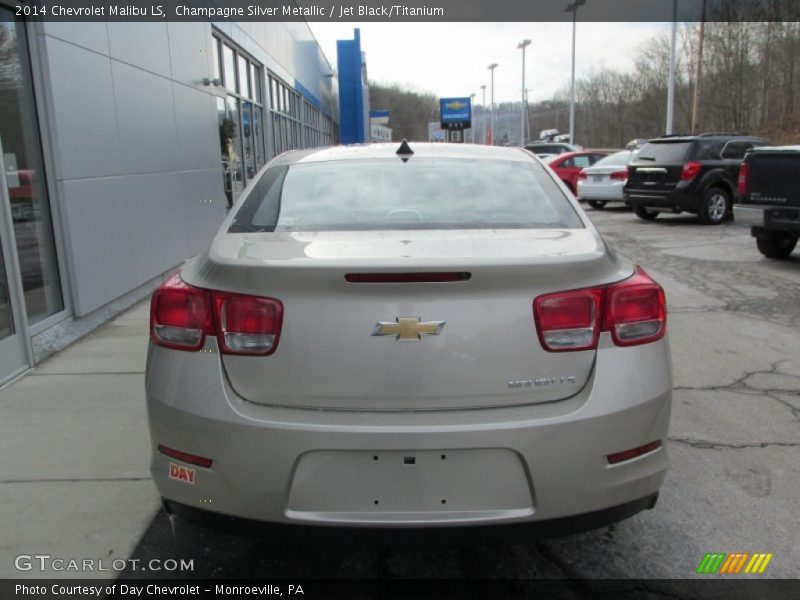 Champagne Silver Metallic / Jet Black/Titanium 2014 Chevrolet Malibu LS