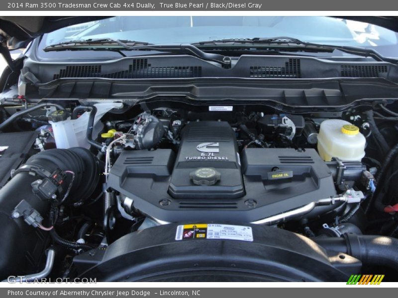 True Blue Pearl / Black/Diesel Gray 2014 Ram 3500 Tradesman Crew Cab 4x4 Dually