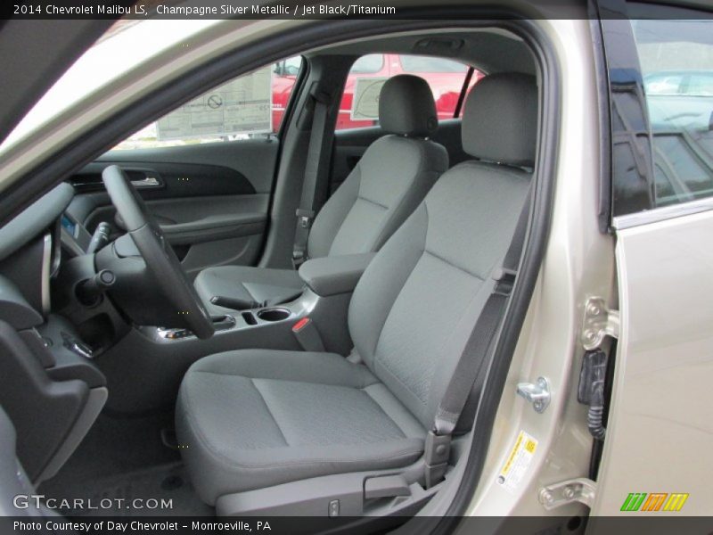 Champagne Silver Metallic / Jet Black/Titanium 2014 Chevrolet Malibu LS