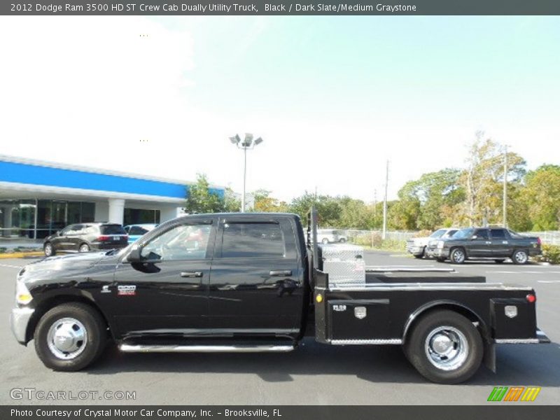 Black / Dark Slate/Medium Graystone 2012 Dodge Ram 3500 HD ST Crew Cab Dually Utility Truck