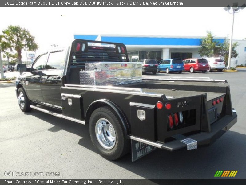 Black / Dark Slate/Medium Graystone 2012 Dodge Ram 3500 HD ST Crew Cab Dually Utility Truck