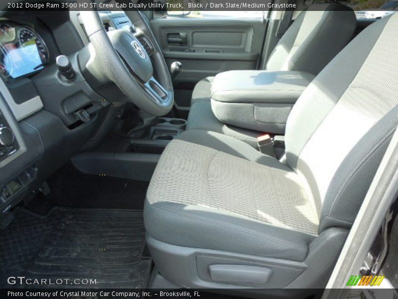 Black / Dark Slate/Medium Graystone 2012 Dodge Ram 3500 HD ST Crew Cab Dually Utility Truck