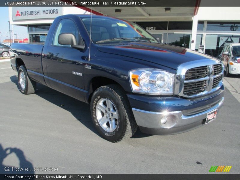 Patriot Blue Pearl / Medium Slate Gray 2008 Dodge Ram 1500 SLT Regular Cab