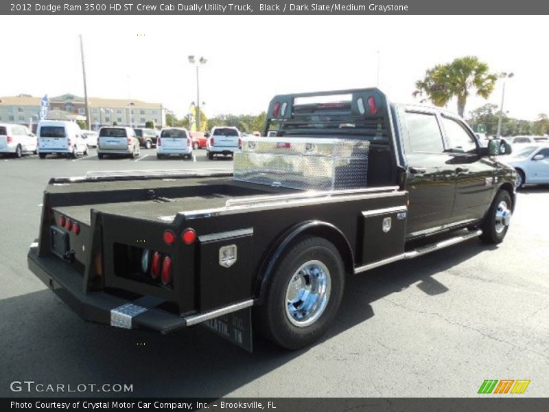 Black / Dark Slate/Medium Graystone 2012 Dodge Ram 3500 HD ST Crew Cab Dually Utility Truck