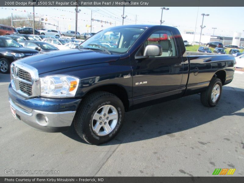 Patriot Blue Pearl / Medium Slate Gray 2008 Dodge Ram 1500 SLT Regular Cab