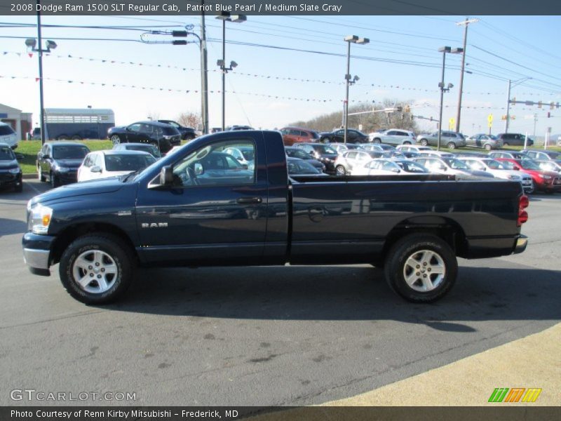 Patriot Blue Pearl / Medium Slate Gray 2008 Dodge Ram 1500 SLT Regular Cab