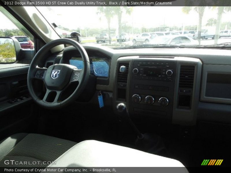 Black / Dark Slate/Medium Graystone 2012 Dodge Ram 3500 HD ST Crew Cab Dually Utility Truck
