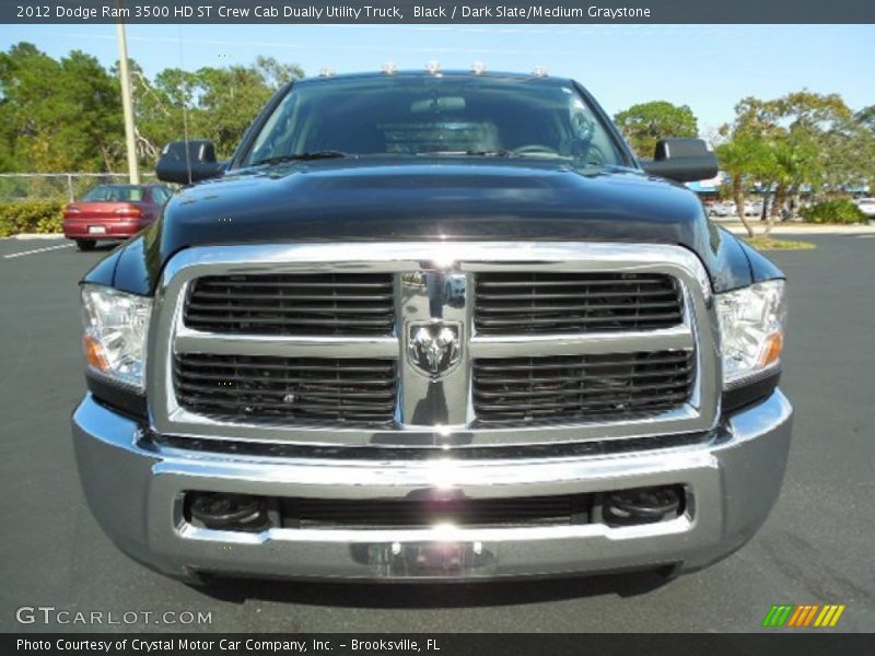 Black / Dark Slate/Medium Graystone 2012 Dodge Ram 3500 HD ST Crew Cab Dually Utility Truck
