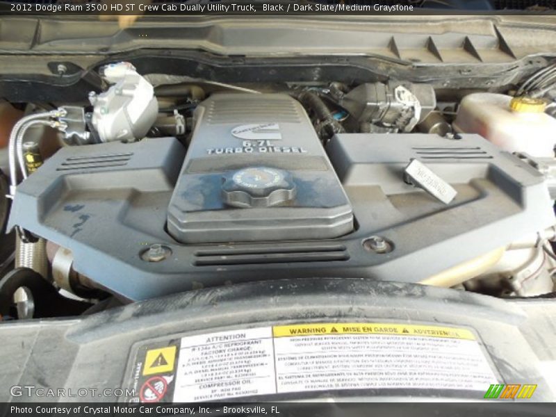 Black / Dark Slate/Medium Graystone 2012 Dodge Ram 3500 HD ST Crew Cab Dually Utility Truck