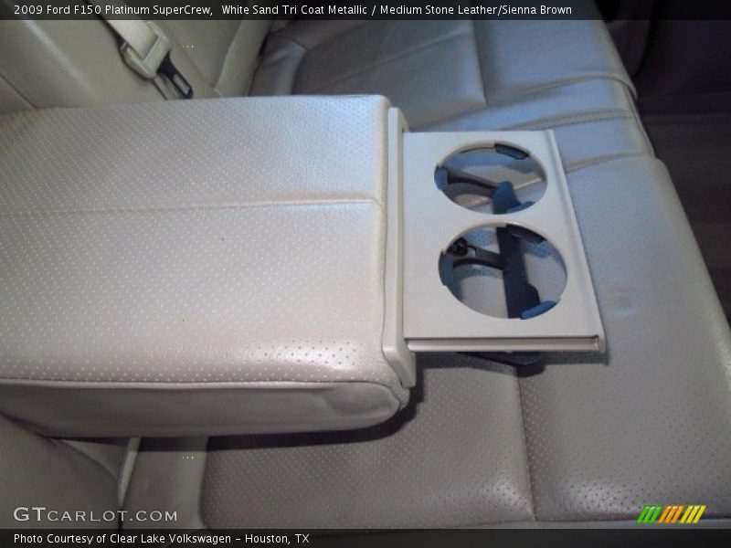 White Sand Tri Coat Metallic / Medium Stone Leather/Sienna Brown 2009 Ford F150 Platinum SuperCrew