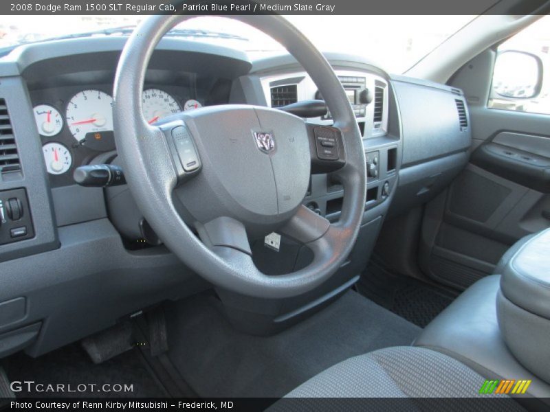 Patriot Blue Pearl / Medium Slate Gray 2008 Dodge Ram 1500 SLT Regular Cab