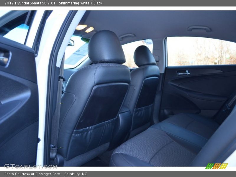 Shimmering White / Black 2012 Hyundai Sonata SE 2.0T