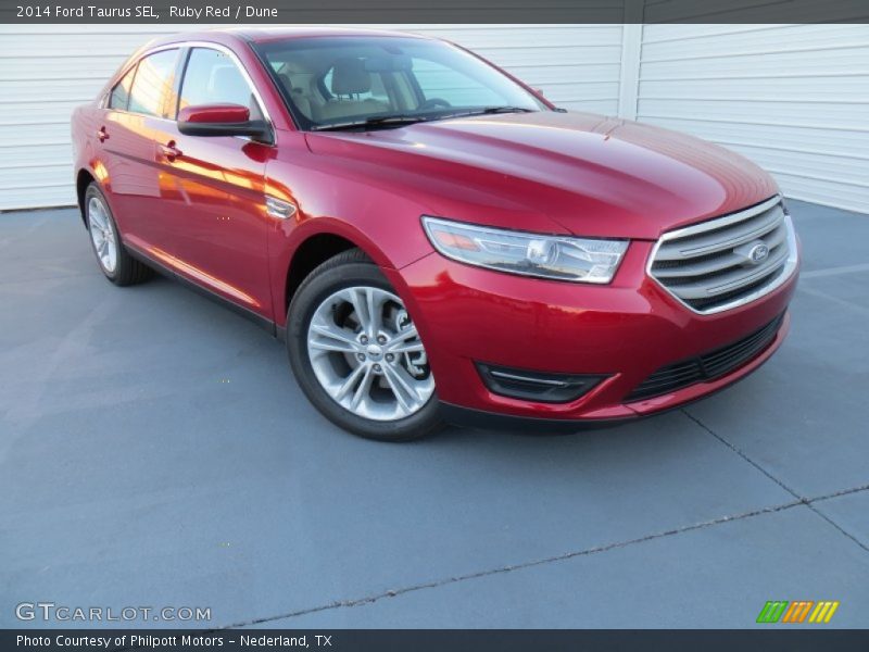 Ruby Red / Dune 2014 Ford Taurus SEL