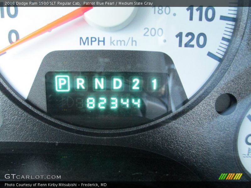 Patriot Blue Pearl / Medium Slate Gray 2008 Dodge Ram 1500 SLT Regular Cab