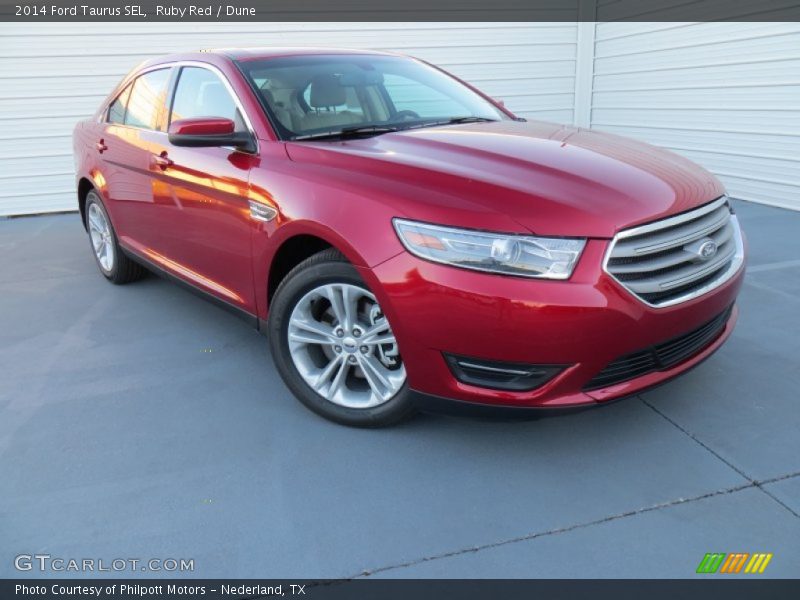 Ruby Red / Dune 2014 Ford Taurus SEL