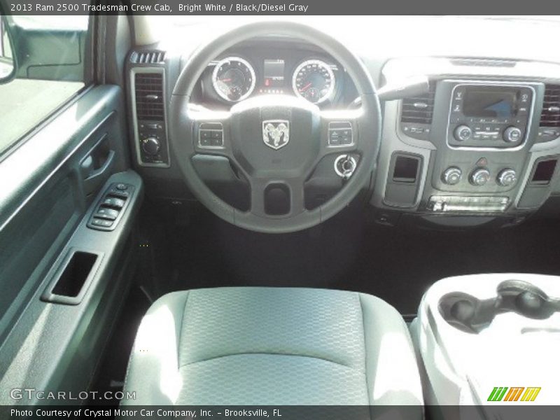 Bright White / Black/Diesel Gray 2013 Ram 2500 Tradesman Crew Cab