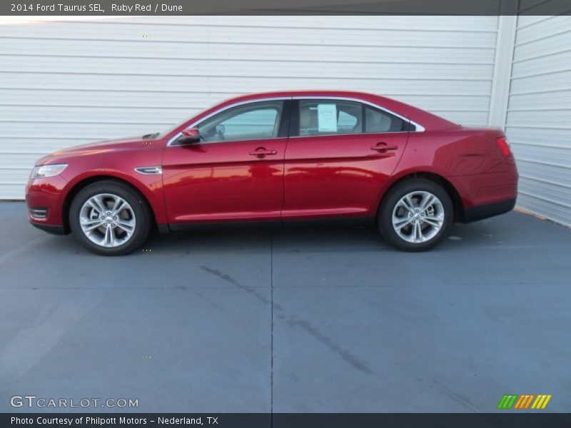 Ruby Red / Dune 2014 Ford Taurus SEL