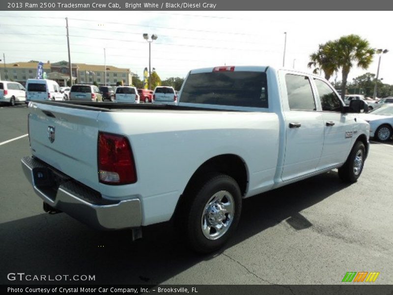 Bright White / Black/Diesel Gray 2013 Ram 2500 Tradesman Crew Cab