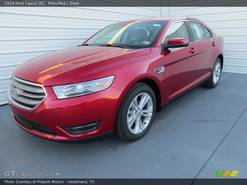 Ruby Red / Dune 2014 Ford Taurus SEL