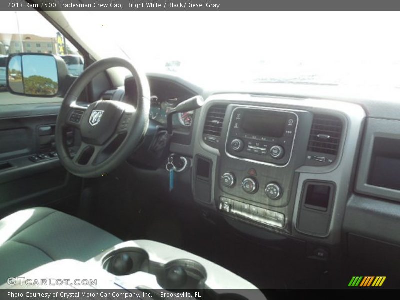 Bright White / Black/Diesel Gray 2013 Ram 2500 Tradesman Crew Cab