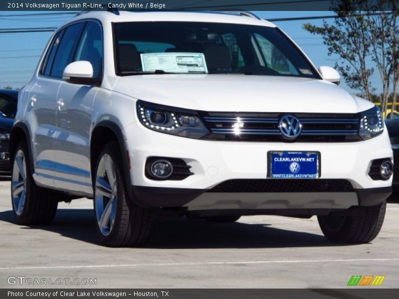 Candy White / Beige 2014 Volkswagen Tiguan R-Line