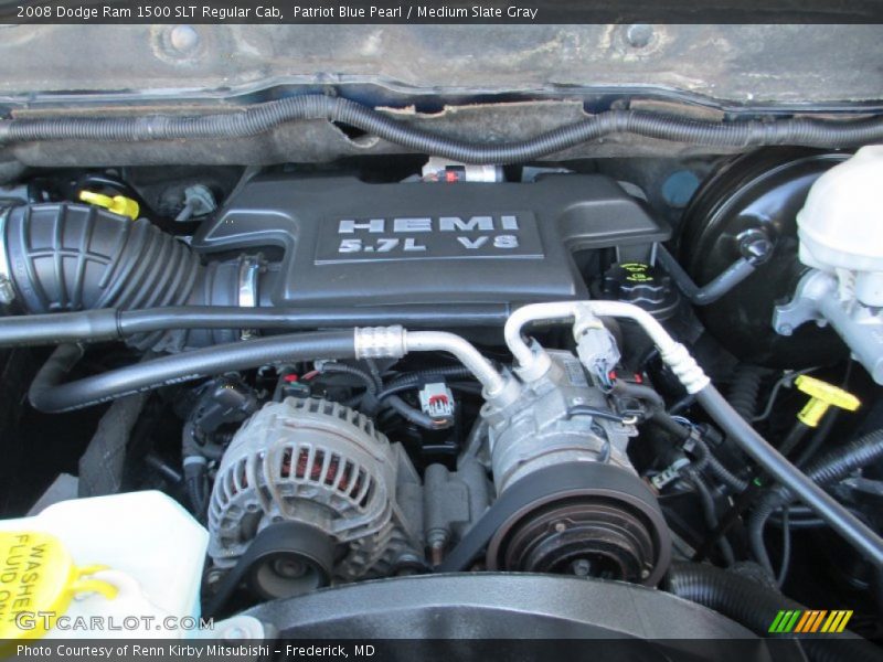 Patriot Blue Pearl / Medium Slate Gray 2008 Dodge Ram 1500 SLT Regular Cab