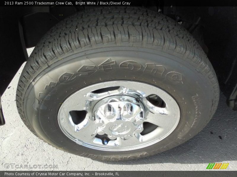 Bright White / Black/Diesel Gray 2013 Ram 2500 Tradesman Crew Cab