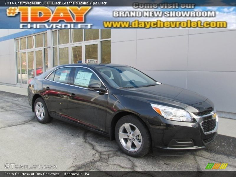 Black Granite Metallic / Jet Black 2014 Chevrolet Malibu LT