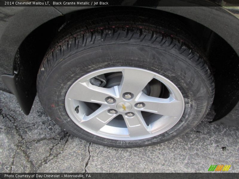 Black Granite Metallic / Jet Black 2014 Chevrolet Malibu LT