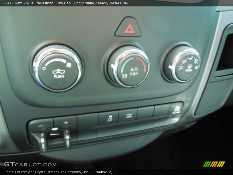 Bright White / Black/Diesel Gray 2013 Ram 2500 Tradesman Crew Cab