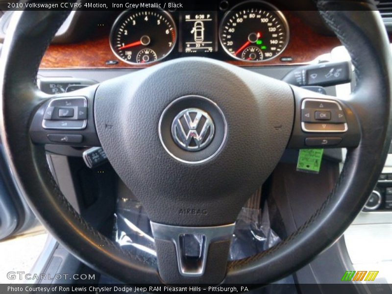Iron Grey Metallic / Black 2010 Volkswagen CC VR6 4Motion