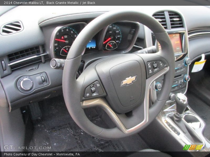 Black Granite Metallic / Jet Black 2014 Chevrolet Malibu LT