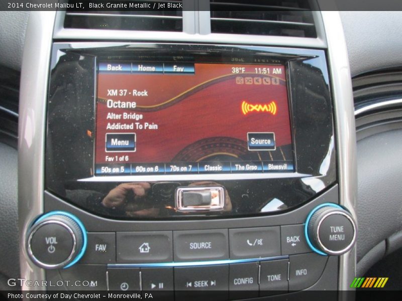 Black Granite Metallic / Jet Black 2014 Chevrolet Malibu LT