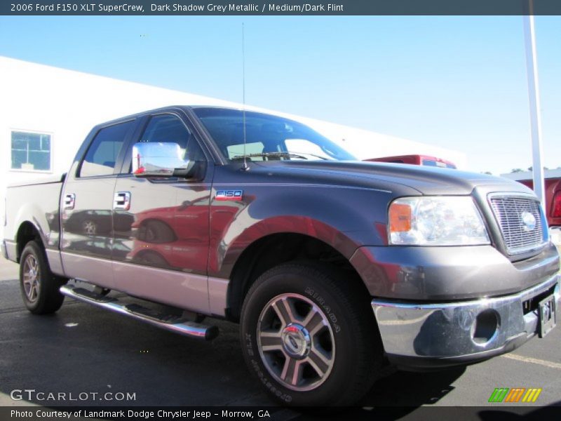 Dark Shadow Grey Metallic / Medium/Dark Flint 2006 Ford F150 XLT SuperCrew